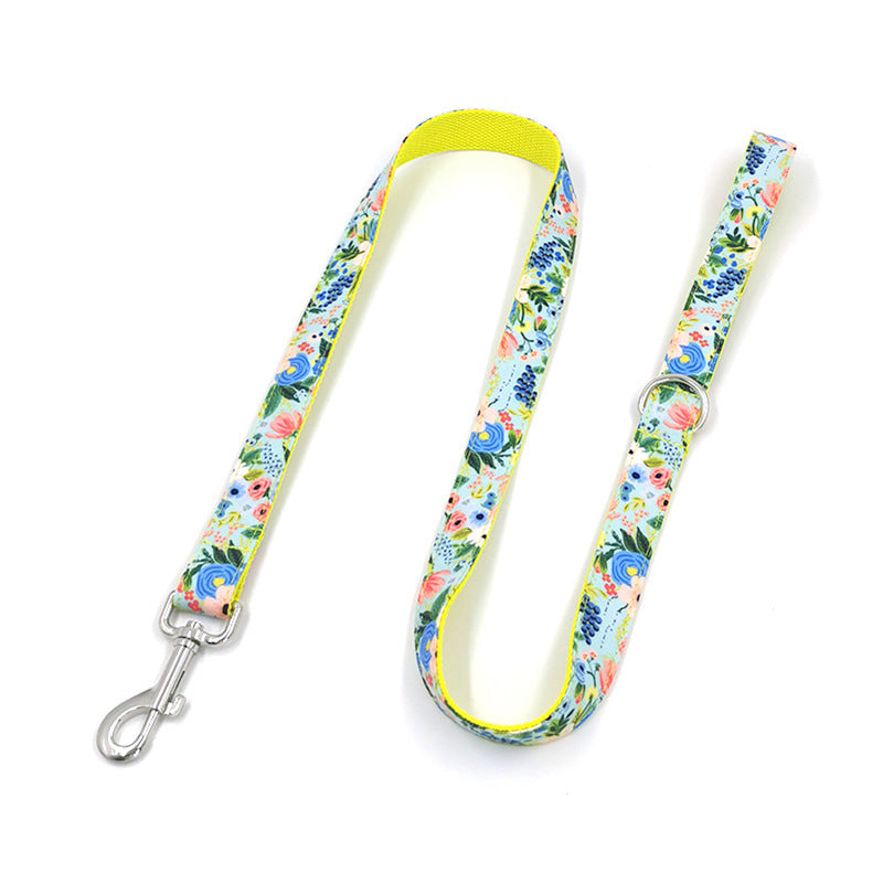 FLORAL COLLAR AND LEASH SET Sitandpawz.com