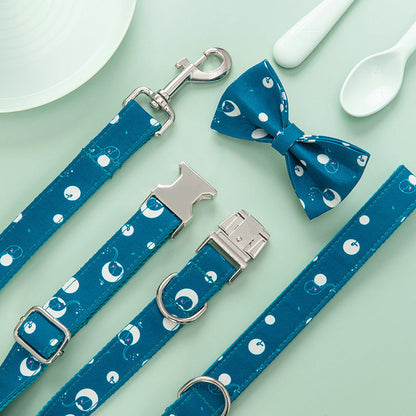 Dog Collar Leash And Bow Set Sitandpawz.com