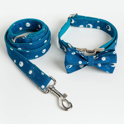 Dog Collar Leash And Bow Set Sitandpawz.com