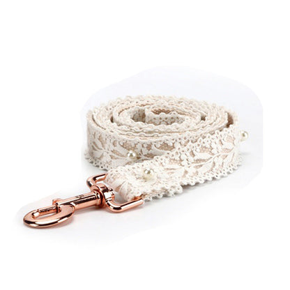 LACE COLLAR AND LEASH SET Sitandpawz.com