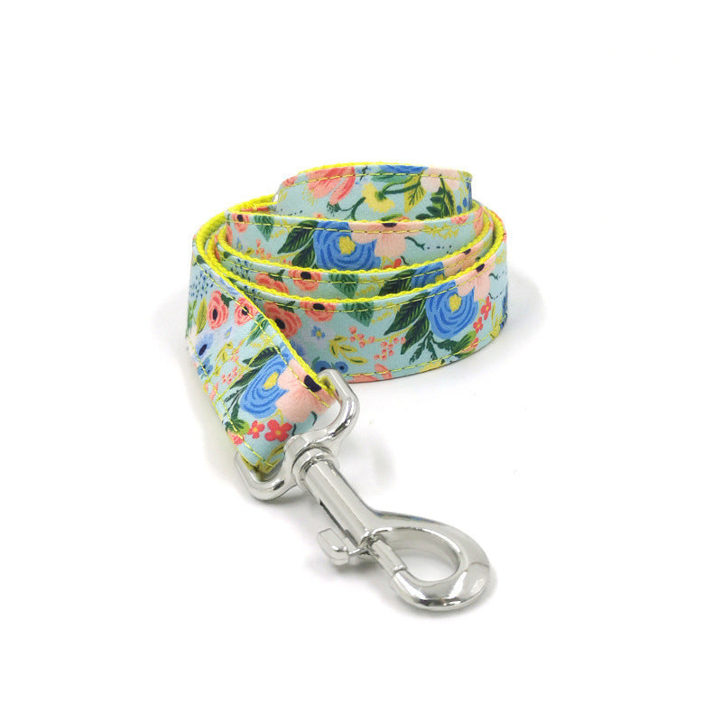 FLORAL COLLAR AND LEASH SET Sitandpawz.com
