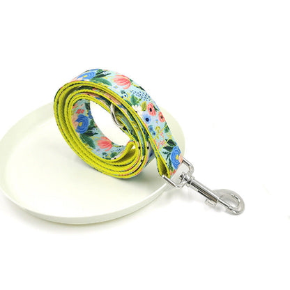 FLORAL COLLAR AND LEASH SET Sitandpawz.com