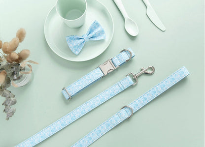 PAISLEY COLLAR AND LEASH SET Sitandpawz.com