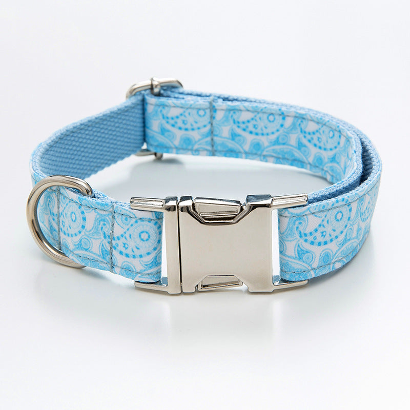 PAISLEY COLLAR AND LEASH SET Sitandpawz.com