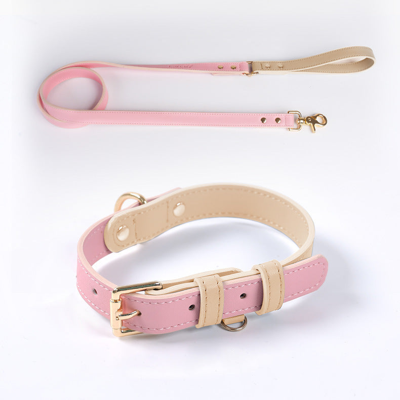 Leather Dog Leash and Collar Set Sitandpawz.com