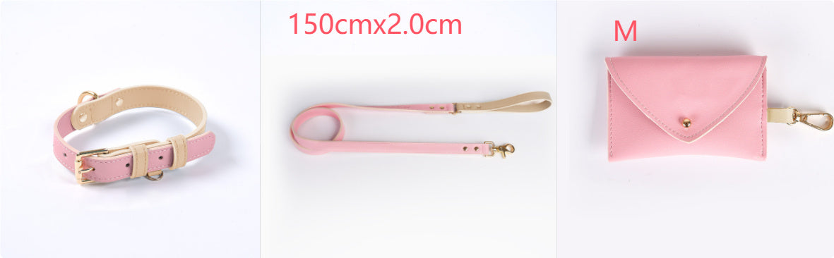 Leather Dog Leash and Collar Set Sitandpawz.com