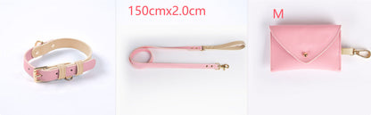 Leather Dog Leash and Collar Set Sitandpawz.com