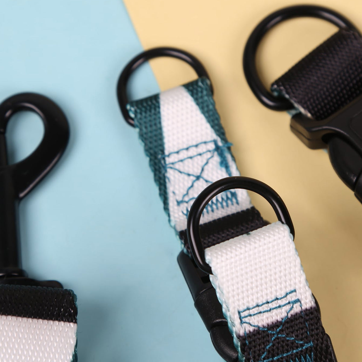 Dog Collar, Leash and No Pull No Escape Harness Three-piece Set Sitandpawz.com