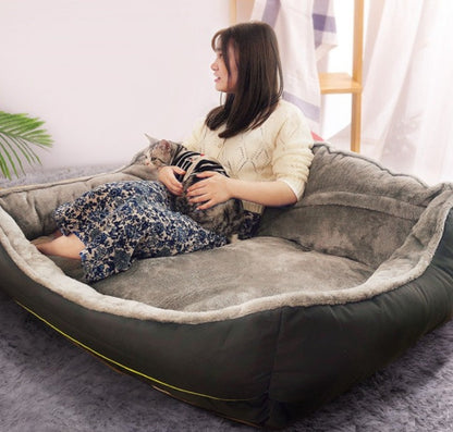 Plush dog bed Sitandpawz.com