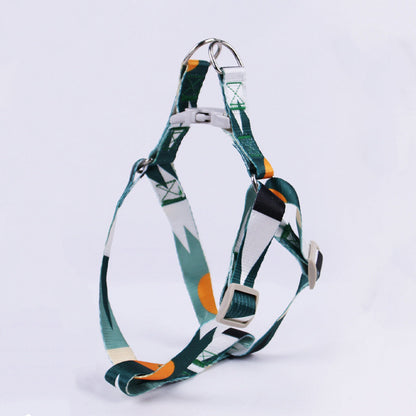 Dog Collar, Leash and No Pull No Escape Harness Three-piece Set Sitandpawz.com