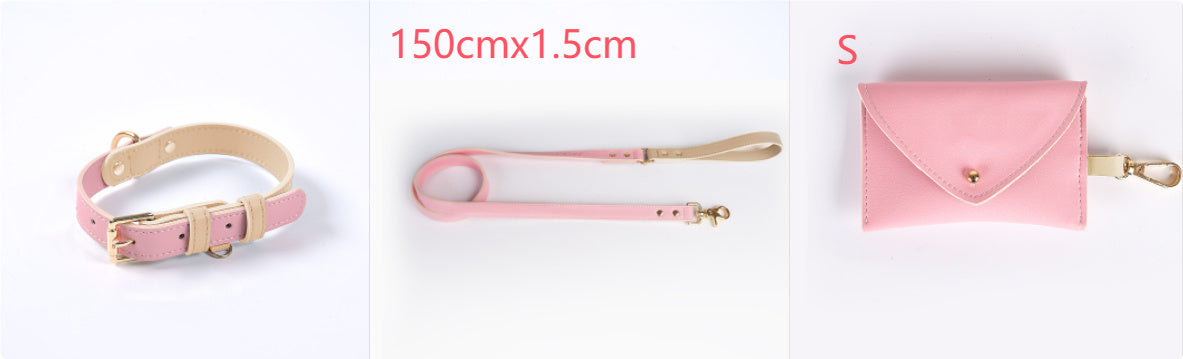 Leather Dog Leash and Collar Set Sitandpawz.com