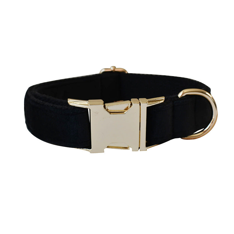 Premium Double Layer Rose Gold Buckle Collar and Leash set Sitandpawz.com