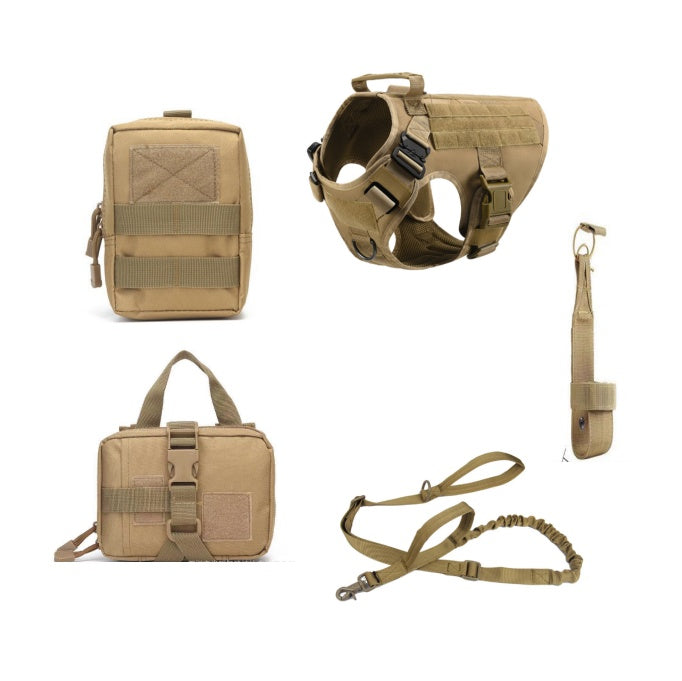 Tactical Dog Harness and leash set Sitandpawz.com