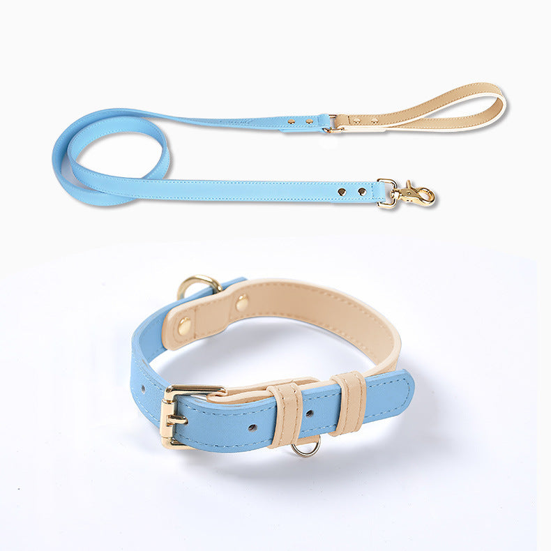 Leather Dog Leash and Collar Set Sitandpawz.com
