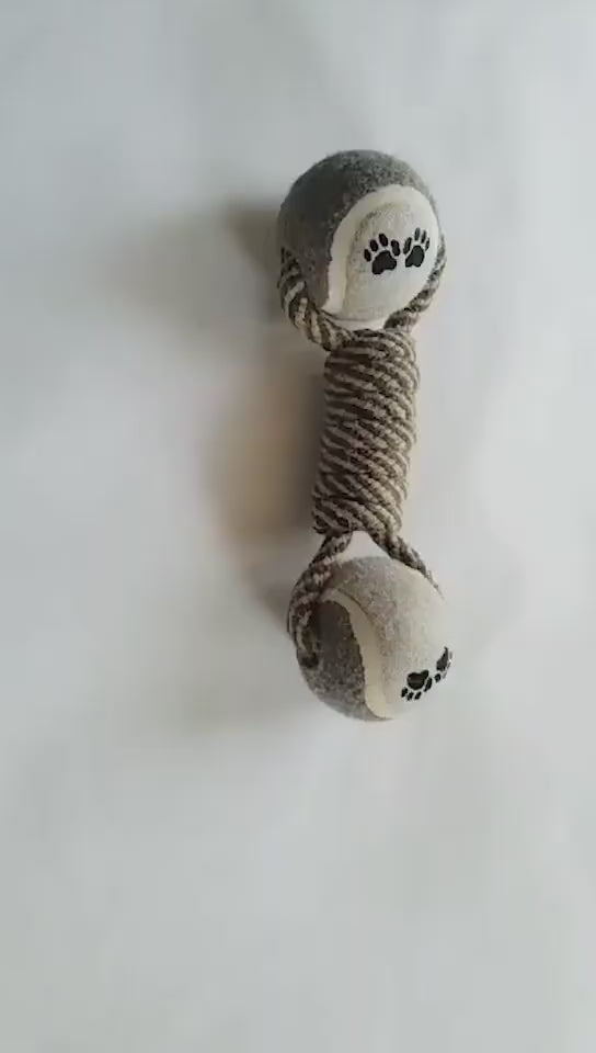 Cotton Rope Tennis Dumbbell Dog Toy